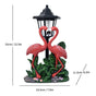 Resin Hummingbird Solar Lamp Outdoor Garden Sculpture Couple Hummingbird - Multi-color - Size 44