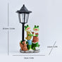 Resin Hummingbird Solar Lamp Outdoor Garden Sculpture Couple Hummingbird - Multi-color - Size 46