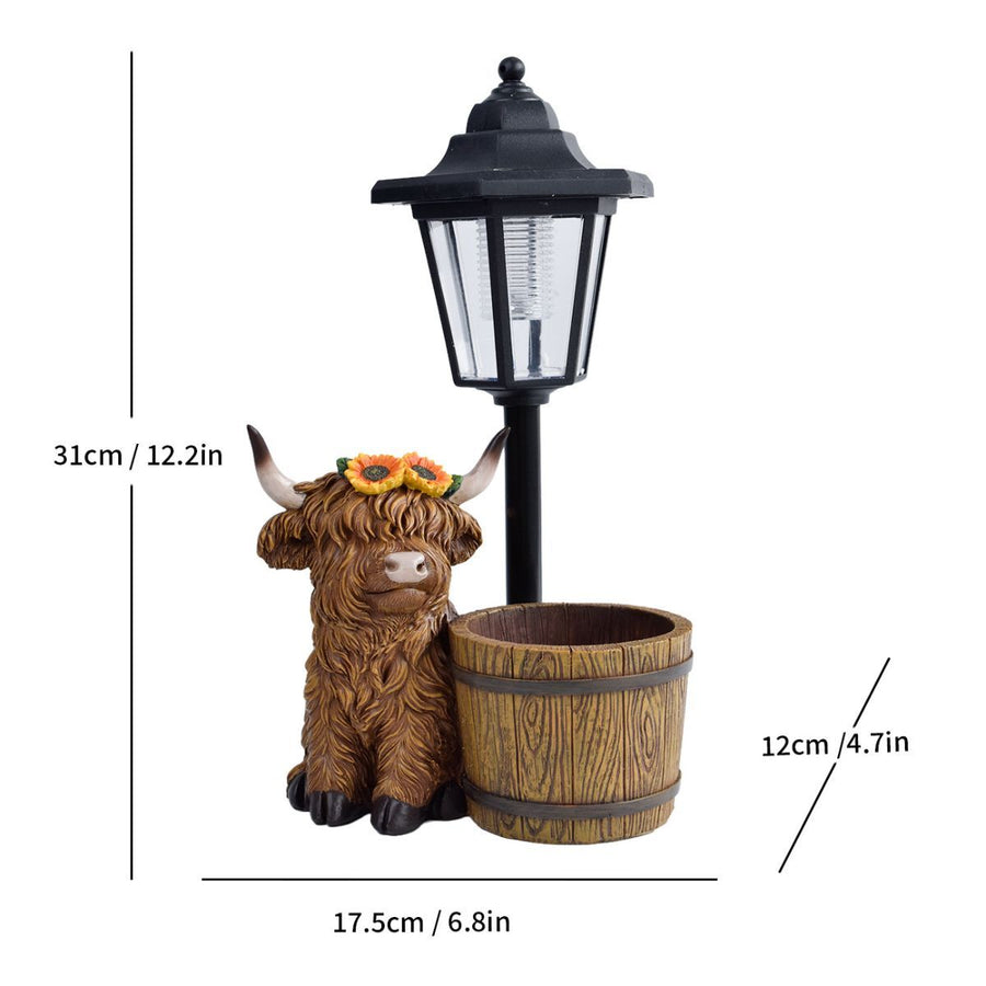 Resin Hummingbird Solar Lamp Outdoor Garden Sculpture Couple Hummingbird - Multi-color - Size 21