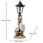 Resin Hummingbird Solar Lamp Outdoor Garden Sculpture Couple Hummingbird - Multi-color - Size 22