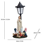 Resin Hummingbird Solar Lamp Outdoor Garden Sculpture Couple Hummingbird - Multi-color - Size 49