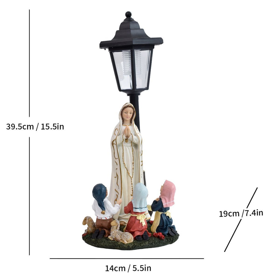Resin Hummingbird Solar Lamp Outdoor Garden Sculpture Couple Hummingbird - Multi-color - Size 53