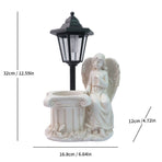 Resin Hummingbird Solar Lamp Outdoor Garden Sculpture Couple Hummingbird - Multi-color - Size 55