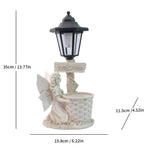 Resin Hummingbird Solar Lamp Outdoor Garden Sculpture Couple Hummingbird - Multi-color - Size 58