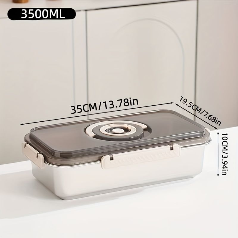 vacuum sealed food container, 3.5 litre airtight storage, meal prep container Australia, kitchen storage with pump, long-lasting food freshness, BPA-free clear container, leftover saver