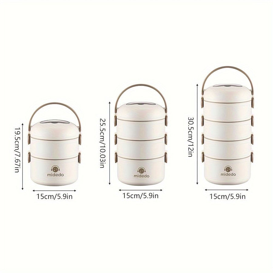 3-layer lunch box, insulated lunch box, portable lunch box, food storage, kitchenware, Australia