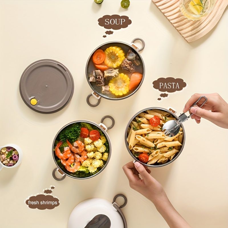 3-layer lunch box, insulated lunch box, portable lunch box, food storage, kitchenware, Australia