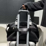 Travel Duffle Bag Embroidered Duffle Bag Stylish Travel Bag Weekend Bag For Men - Black - Size L