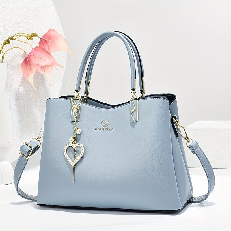 Single-Shoulder Handbag Cross-Body Handbag Pink Handbag Stylish Handbag Travel - Khaki - Size 27-13-19