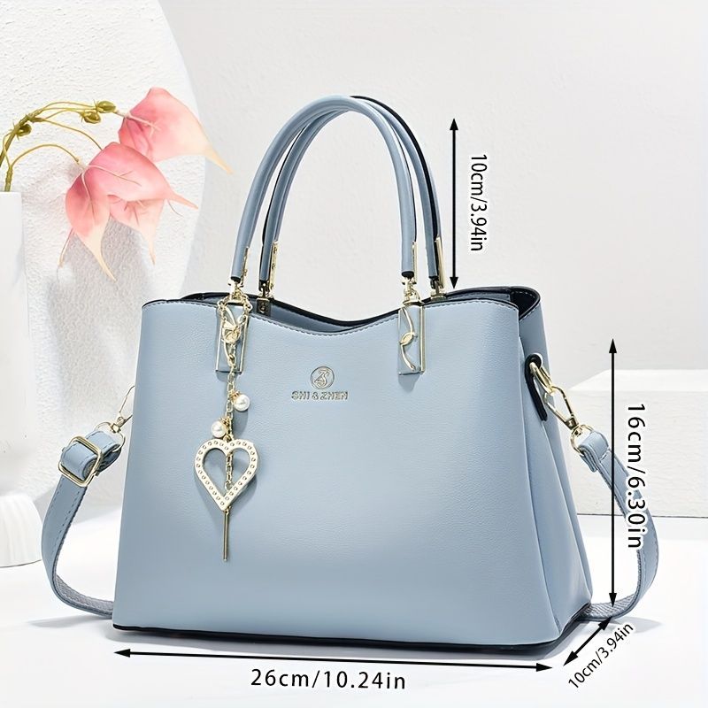 Single-Shoulder Handbag Cross-Body Handbag Pink Handbag Stylish Handbag Travel - Khaki - Size 27-13-19
