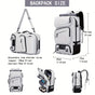 Travel Backpack Multi-Functional Backpack Convertible Backpack Shoe Compartment - Green - Size M
