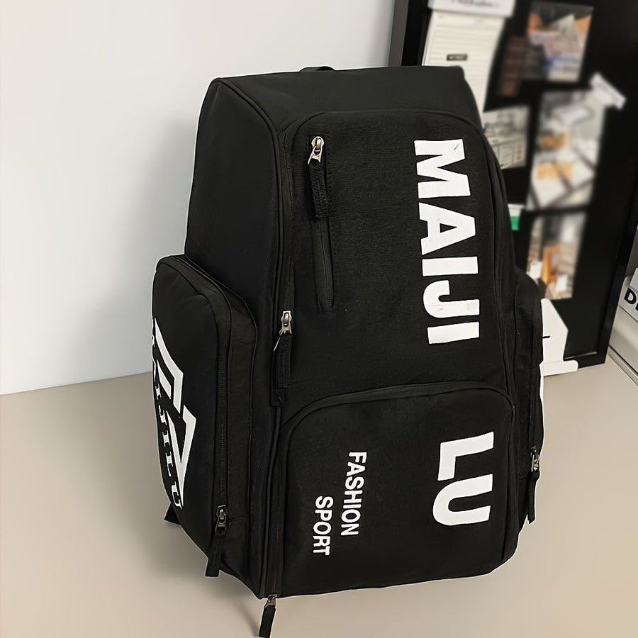 Fashion Backpack Sport Backpack Travel Backpack Four-Color Backpack Trendy - Neon Green - Size L