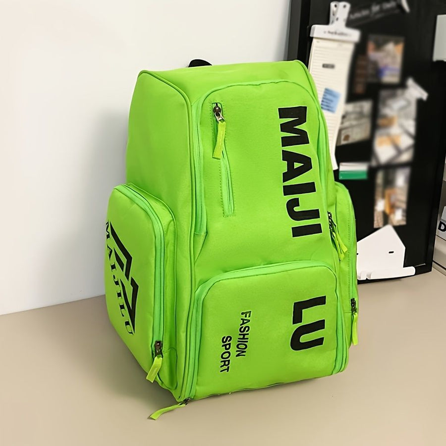 Fashion Backpack Sport Backpack Travel Backpack Four-Color Backpack Trendy - Neon Green - Size L