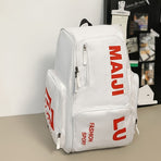 Fashion Backpack Sport Backpack Travel Backpack Four-Color Backpack Trendy - White - Size L