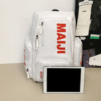 Fashion Backpack Sport Backpack Travel Backpack Four-Color Backpack Trendy - White - Size L