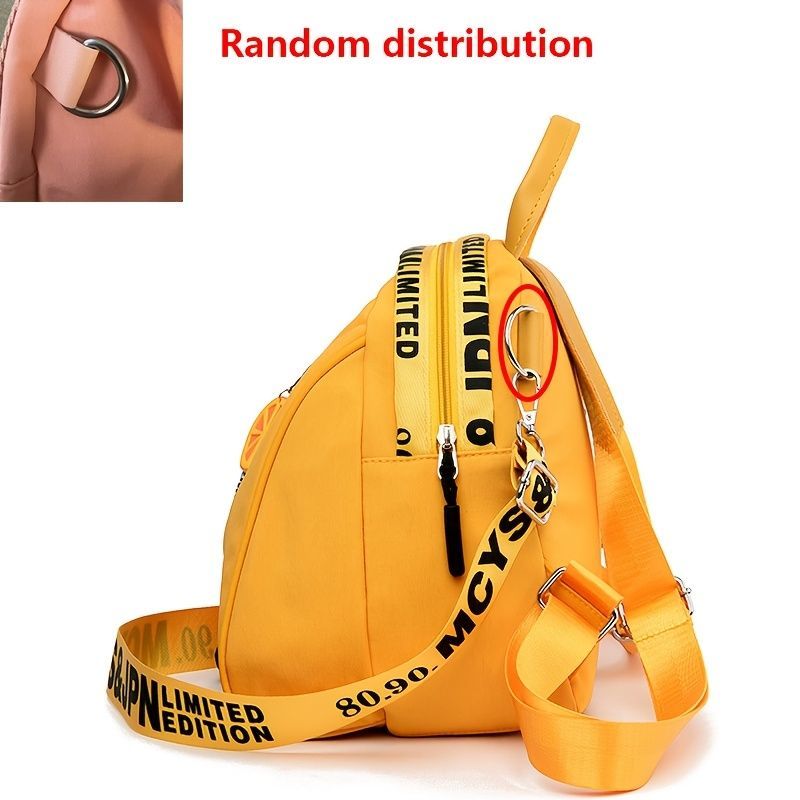 Mini Backpack Fashionable Backpack Travel Backpack High-Quality Backpack Trendy - Pink - Size L