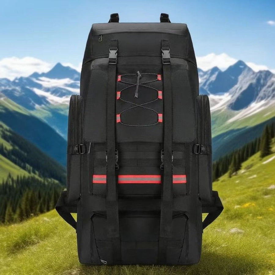 130L Backpack Outdoor Travel Backpack Camping Backpack For Adults Large - Khaki - Size M