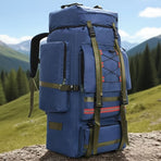 130L Backpack Outdoor Travel Backpack Camping Backpack For Adults Large - Khaki - Size M