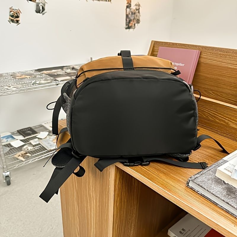Travel Backpack Four Colors Spacious Compartments Durable Material Comfortable - Gray - Size L