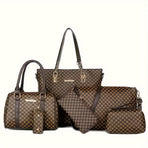 Women'S Handbag Set Large Capacity Tote Bag Shoulder Bag For Women Crossbody - Black - Size 35-13-28