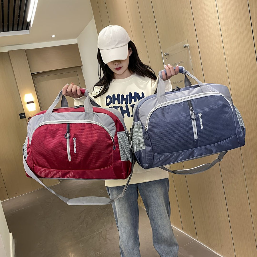 Travel Duffel Bag Multicolor Duffel Durable Travel Bag Spacious Duffel Bag - Gray - Size M