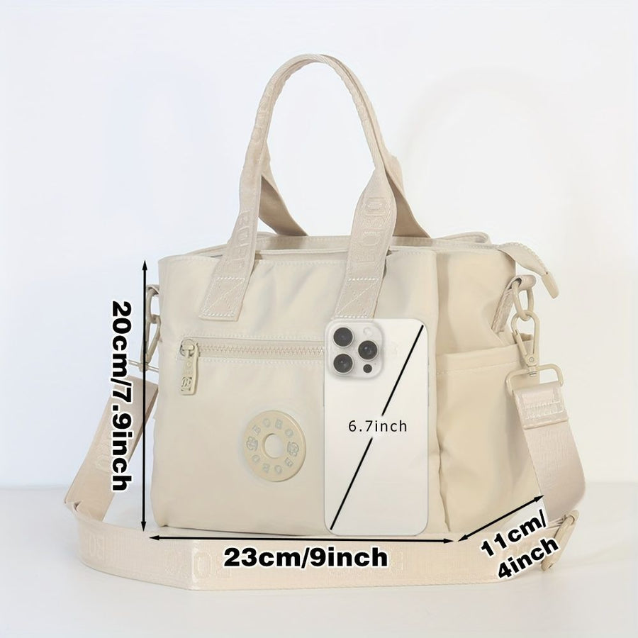 Ladies Crossbody Bag Travel Bag For Women Stylish Handbag Functional Bag - Mocha - Size L