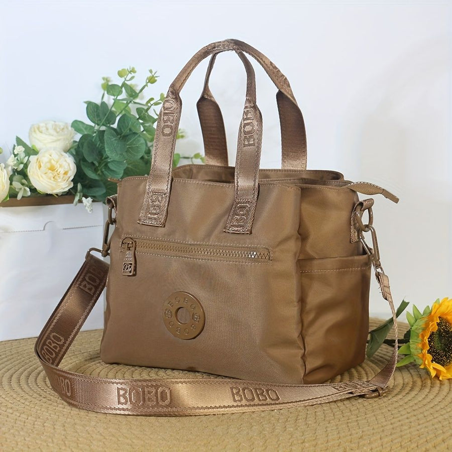 Ladies Crossbody Bag Travel Bag For Women Stylish Handbag Functional Bag - Mocha - Size L