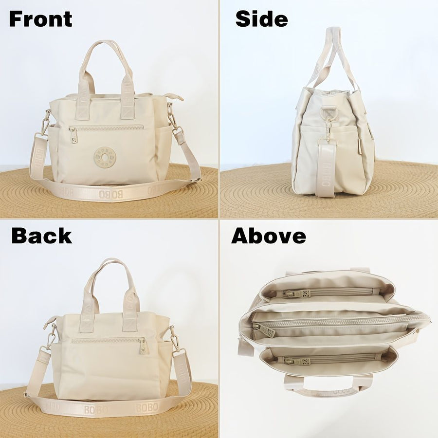 Ladies Crossbody Bag Travel Bag For Women Stylish Handbag Functional Bag - Mocha - Size L