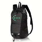 Cycling Backpack Safety Backpack Turn Signal Backpack LED Backpack Australia - Black - Size L