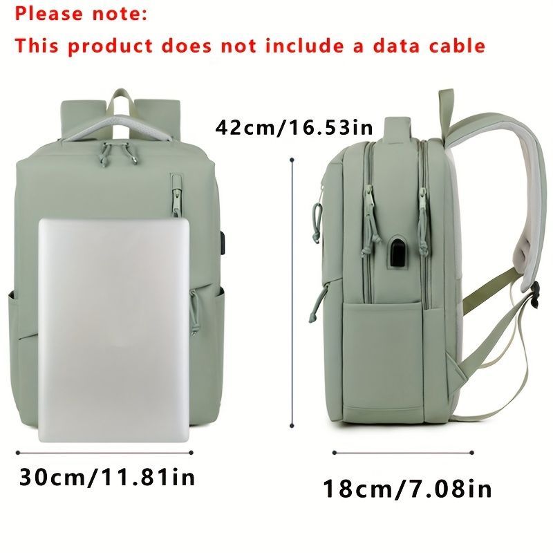 Travel Backpack Durable Backpack Organized Storage Backpack Comfortable - Light Green - Size L