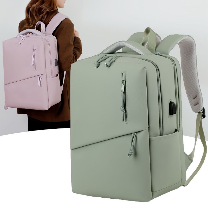 Travel Backpack Durable Backpack Organized Storage Backpack Comfortable - Light Green - Size L