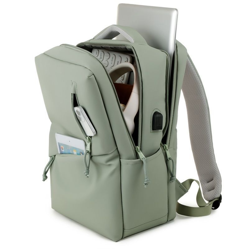 Travel Backpack Durable Backpack Organized Storage Backpack Comfortable - Light Gray - Size L