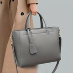 Women'S Tote Briefcase Commuting Bag Handheld Bag Cross-Body Bag Spacious Tote - Gray - Size 31-11-24