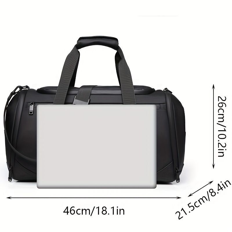 Travel Duffel Bag Laptop Duffel Men'S Travel Bag Women'S Travel Bag Durable - Black - Size L