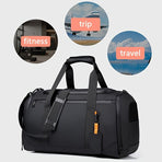 Travel Duffel Bag Laptop Duffel Men'S Travel Bag Women'S Travel Bag Durable - Black - Size L