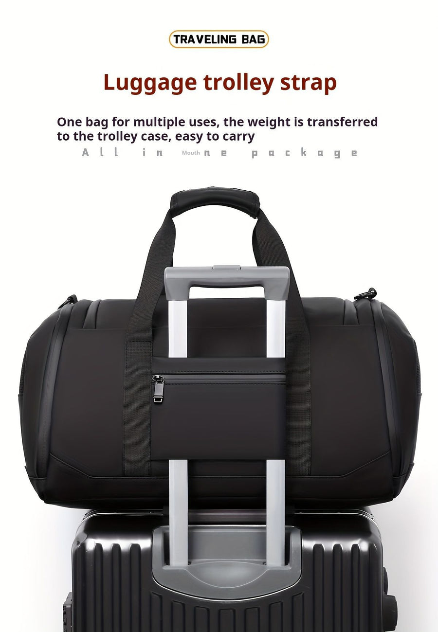 Travel Duffel Bag Laptop Duffel Men'S Travel Bag Women'S Travel Bag Durable - Black - Size L