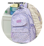 Ladata Backpack Stylish Ladies Backpack Middle School Backpack College Student - Black - Size 45-30-17