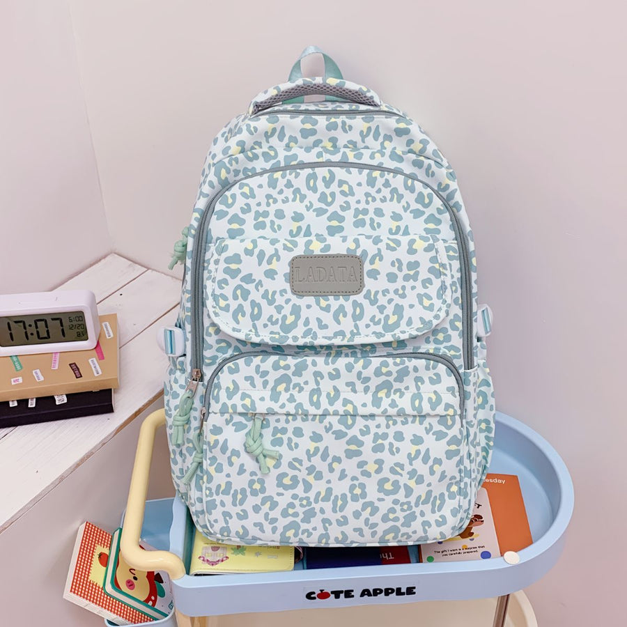 Ladata Backpack Stylish Ladies Backpack Middle School Backpack College Student - Black - Size 45-30-17