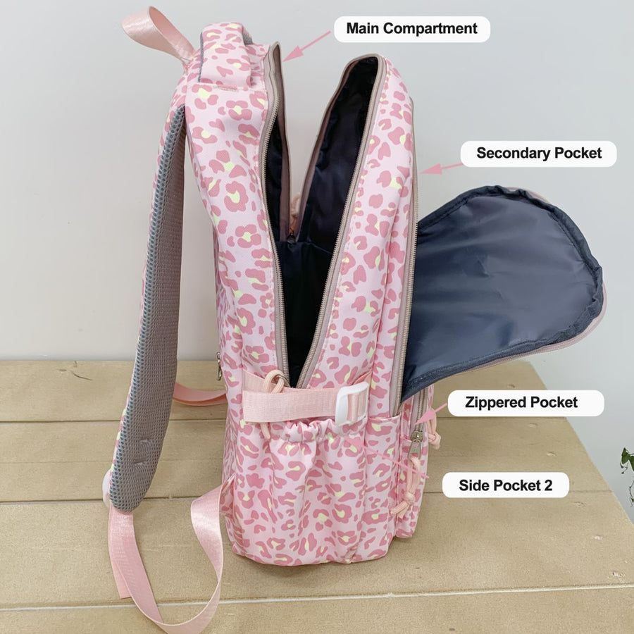 Ladata Backpack Stylish Ladies Backpack Middle School Backpack College Student - Purple - Size 45-30-17
