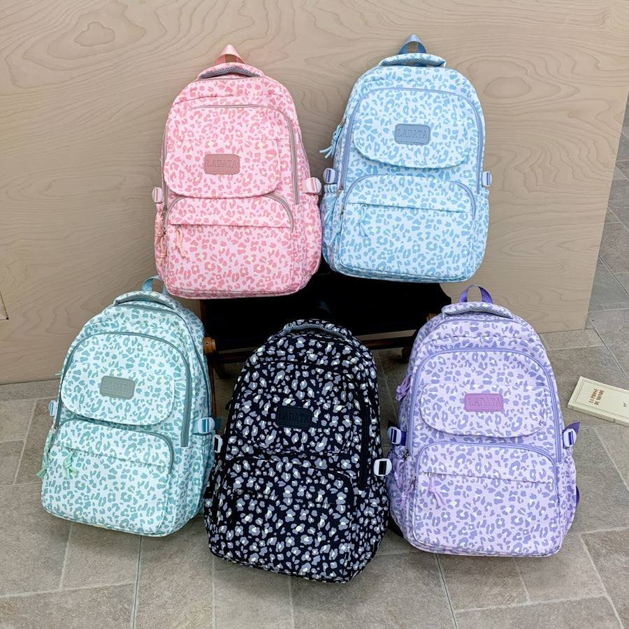 Ladata Backpack Stylish Ladies Backpack Middle School Backpack College Student - Purple - Size 45-30-17