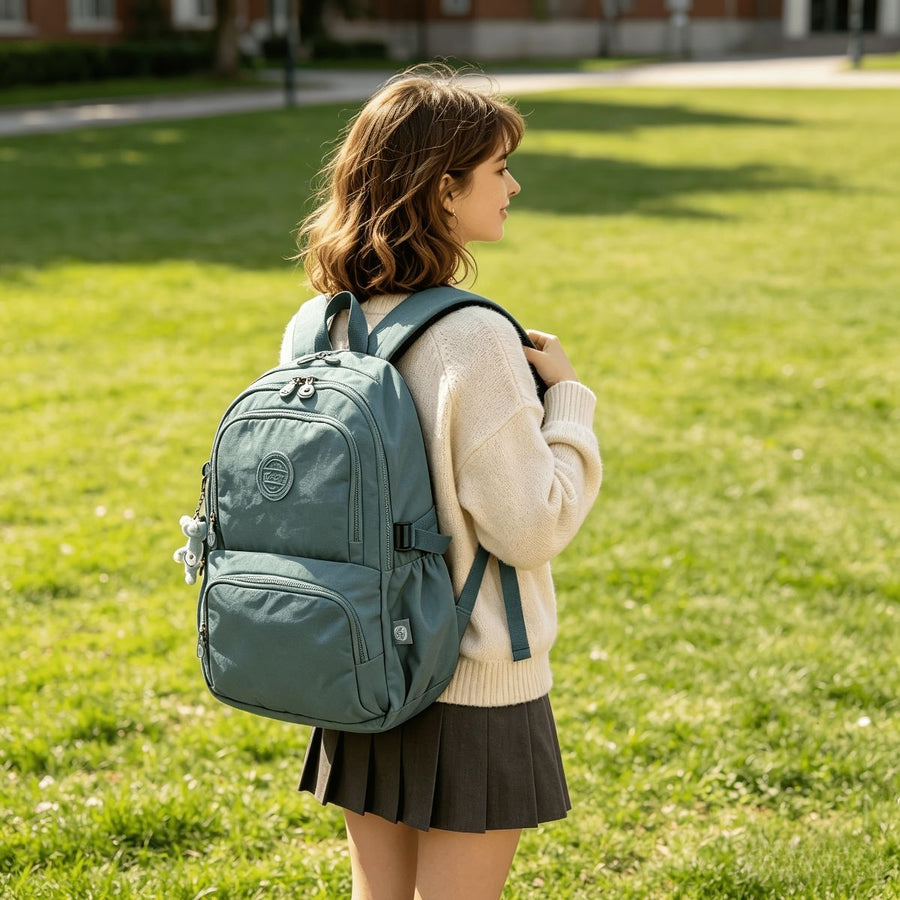 Travel Backpack 8 Colors Durable Backpack Spacious Backpack Stylish Backpack - Blue-grey - Size L