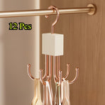 Gold Black rotating hanger, multi-hook hanger, home organisation, storage solution, high-quality hanger, Australian home, space-saving hanger, entryway organiser, wardrobe accessory, sturdy hanger