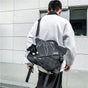 Gray Black Cross-Body Backpack Travel Backpack Fashionable Backpack High-Quality Backpack