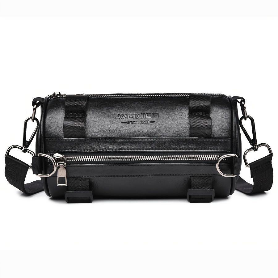 Black Brown Unisex Cross Body Bag Travel Bag Durable Bag Adjustable Strap Bag Multiple