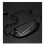 Black Gray Magnetic Closure Backpack Sling Bag Travel Backpack Daypack Crossbody Bag