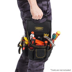 Black Gray tool organizer bag, WINHUNT, tool storage, DIY tools, professional tools, tool compartments, Australian tradies, workshop organization, heavy duty tool bag