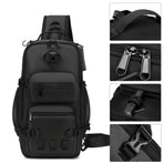Gray Anti-Theft Backpack Waterproof Backpack Sling Backpack Travel Backpack