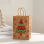 Christmas Gift Bags 30-Piece Set Festive Designs Holiday Gifting Christmas - Red - Size 15-8-21