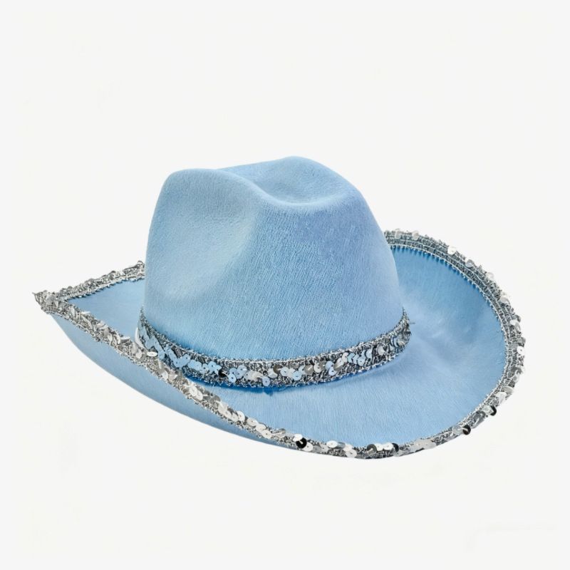 Bachelorette Party Hats Bachelor Party Hats Cowboy Hats White Pink Black Hats - Black - Size m