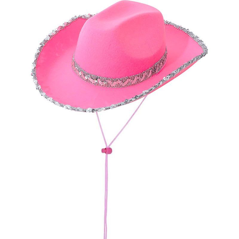 Bachelorette Party Hats Bachelor Party Hats Cowboy Hats White Pink Black Hats - Red - Size m